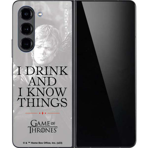 Game of Thrones: Tyrion Lannister Quote Galaxy Z Fold5 5G Skin