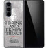 Game of Thrones: Tyrion Lannister Quote Galaxy Z Fold5 5G Skin