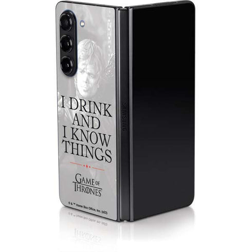 Game of Thrones: Tyrion Lannister Quote Galaxy Z Fold5 5G Skin