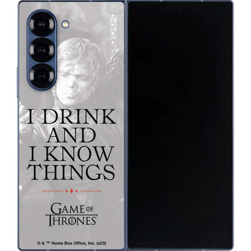 Game of Thrones: Tyrion Lannister Quote Galaxy Z Fold6 Skin