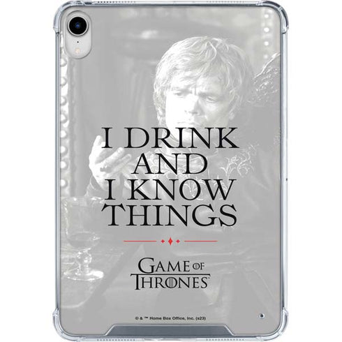 Game of Thrones: Tyrion Lannister Quote iPad 11th Gen (2025) Clear Case