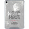 Game of Thrones: Tyrion Lannister Quote iPad 11th Gen (2025) Clear Case