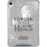 Game of Thrones: Tyrion Lannister Quote iPad 11th Gen (2025) Clear Case
