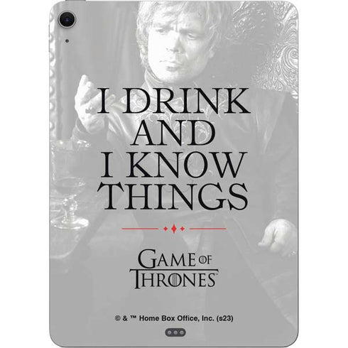 Game of Thrones: Tyrion Lannister Quote Apple iPad Air Skin