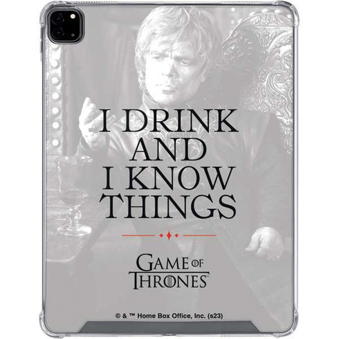 Game of Thrones: Tyrion Lannister Quote iPad Pro 12.9in (2020) Clear Case