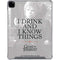Game of Thrones: Tyrion Lannister Quote iPad Pro 12.9in (2020) Clear Case