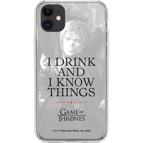 Game of Thrones: Tyrion Lannister Quote iPhone 11 Clear Case