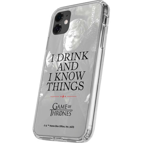 Game of Thrones: Tyrion Lannister Quote iPhone 11 Clear Case
