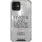 Game of Thrones: Tyrion Lannister Quote iPhone 12 Clear Case
