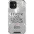 Game of Thrones: Tyrion Lannister Quote iPhone 12 Clear Case