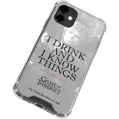 Game of Thrones: Tyrion Lannister Quote iPhone 12 Clear Case