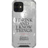 Game of Thrones: Tyrion Lannister Quote iPhone 12 Mini Clear Case