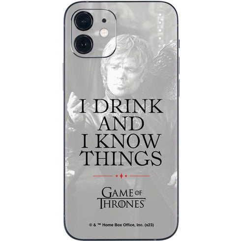 Game of Thrones: Tyrion Lannister Quote iPhone 12 Mini Skin