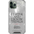 Game of Thrones: Tyrion Lannister Quote iPhone 12 Pro Max Clear Case