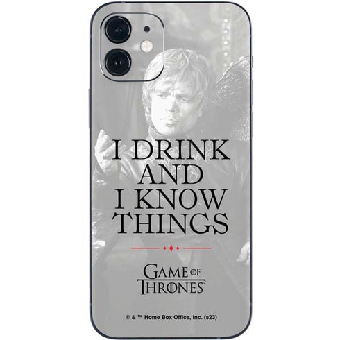 Game of Thrones: Tyrion Lannister Quote iPhone 12 Skin