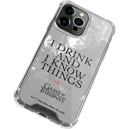 Game of Thrones: Tyrion Lannister Quote iPhone 14 Pro Max Clear Case