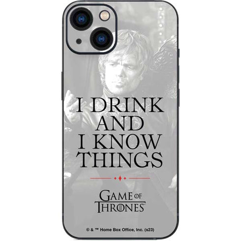 Game of Thrones: Tyrion Lannister Quote iPhone 15 Plus Skin