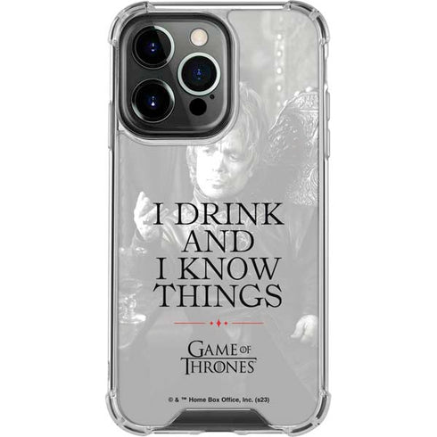 Game of Thrones: Tyrion Lannister Quote iPhone 15 Pro Clear Case