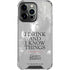 Game of Thrones: Tyrion Lannister Quote iPhone 16 Pro Clear Case