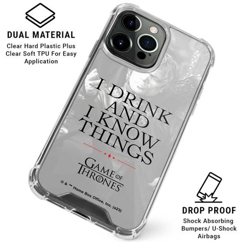 Game of Thrones: Tyrion Lannister Quote iPhone 16 Pro Max Clear Case