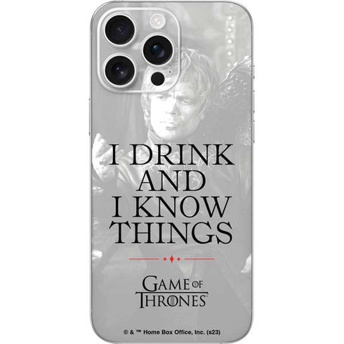 Game of Thrones: Tyrion Lannister Quote iPhone 16 Pro Max Skin