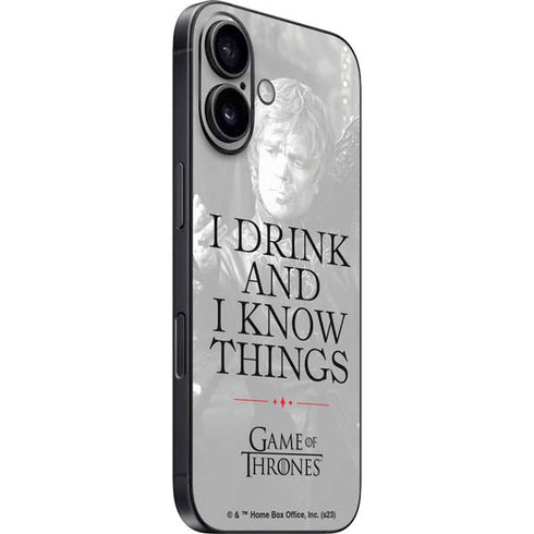 Game of Thrones: Tyrion Lannister Quote iPhone 16 Skin