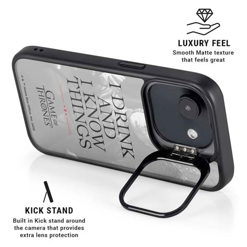 Game of Thrones: Tyrion Lannister Quote iPhone 16e Kickstand Case