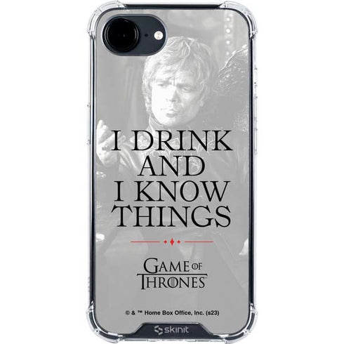 Game of Thrones: Tyrion Lannister Quote iPhone 16e Clear Case