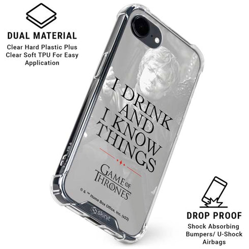 Game of Thrones: Tyrion Lannister Quote iPhone 16e Clear Case