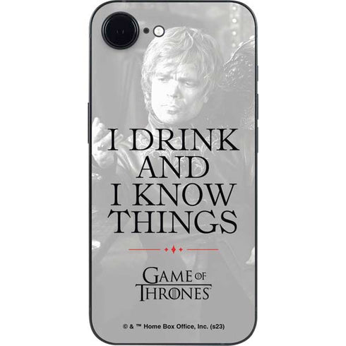 Game of Thrones: Tyrion Lannister Quote iPhone 16e Skin