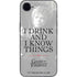 Game of Thrones: Tyrion Lannister Quote iPhone 16e Skin