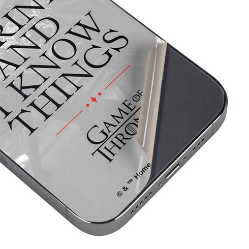Game of Thrones: Tyrion Lannister Quote iPhone 16e Skin