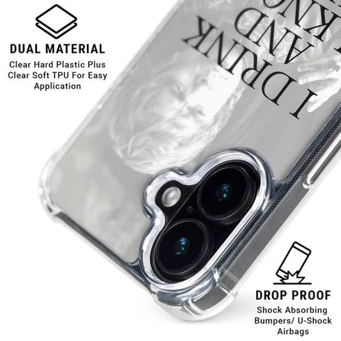 Game of Thrones: Tyrion Lannister Quote iPhone 17 Clear Case