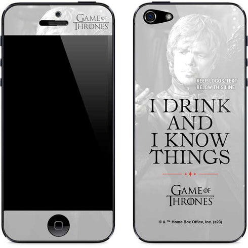 Game of Thrones: Tyrion Lannister Quote iPhone 5/5s/5SE Skin