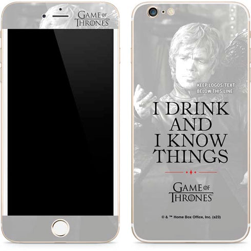 Game of Thrones: Tyrion Lannister Quote iPhone 6/6s Plus Skin