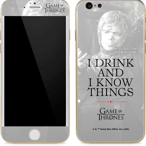 Game of Thrones: Tyrion Lannister Quote iPhone 6/6s Skin
