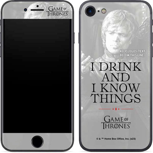 Game of Thrones: Tyrion Lannister Quote iPhone 7 Skin