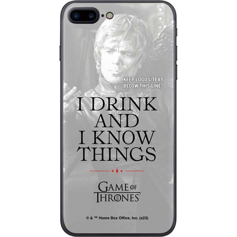 Game of Thrones: Tyrion Lannister Quote iPhone 8 Plus Skin