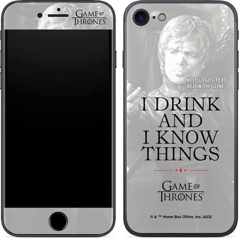 Game of Thrones: Tyrion Lannister Quote iPhone 8 Skin