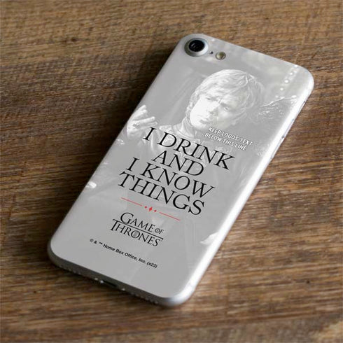 Game of Thrones: Tyrion Lannister Quote iPhone 8 Skin