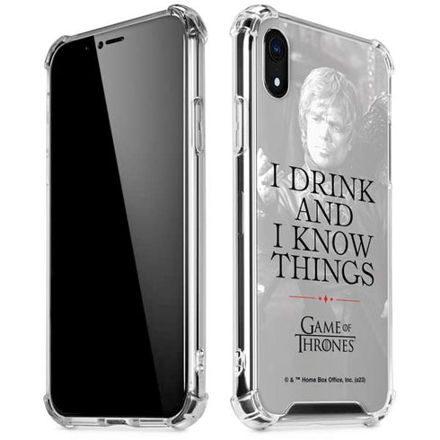 Game of Thrones: Tyrion Lannister Quote iPhone XR Clear Case