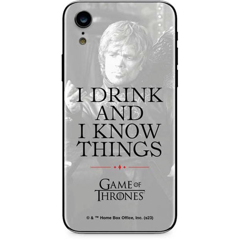 Game of Thrones: Tyrion Lannister Quote iPhone XR Skin