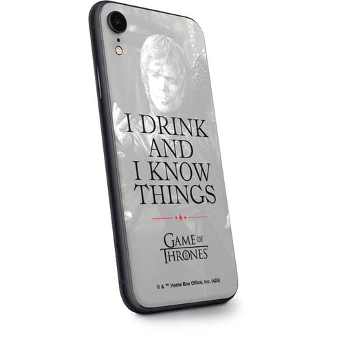 Game of Thrones: Tyrion Lannister Quote iPhone XR Skin