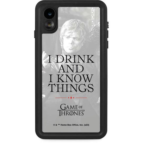 Game of Thrones: Tyrion Lannister Quote iPhone XR Waterproof Case