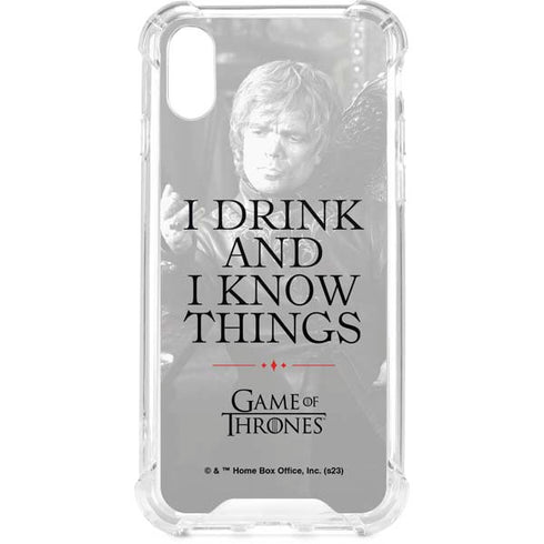 Game of Thrones: Tyrion Lannister Quote iPhone XS Clear Case