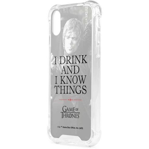 Game of Thrones: Tyrion Lannister Quote iPhone XS Clear Case