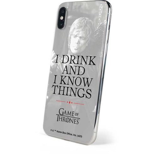 Game of Thrones: Tyrion Lannister Quote iPhone XS Skin