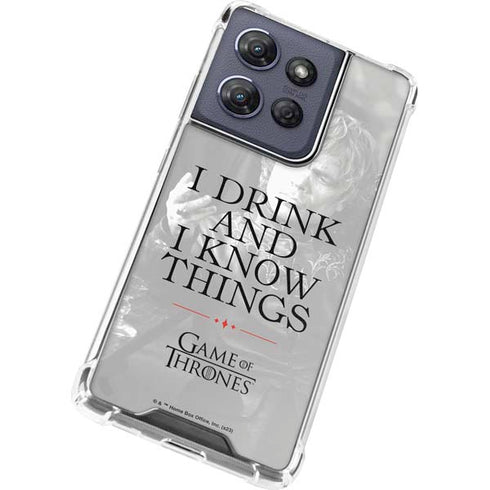 Game of Thrones: Tyrion Lannister Quote Moto G 5G (2025) Clear Case