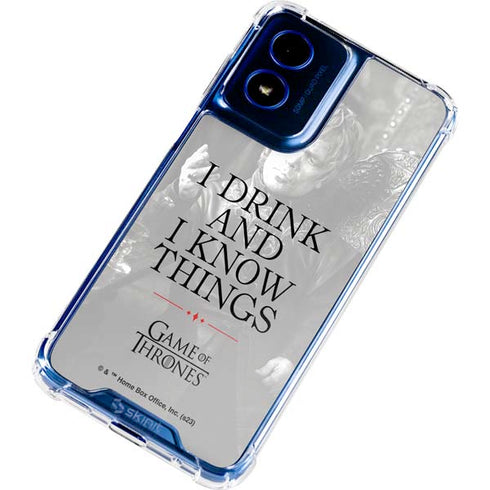 Game of Thrones: Tyrion Lannister Quote Moto G 5G (2024) Clear Case