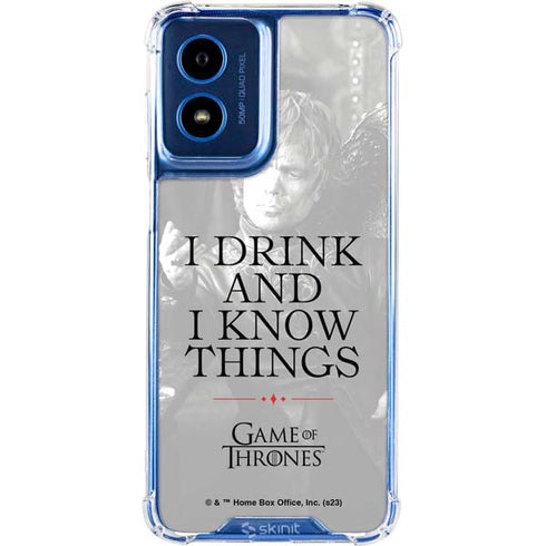 Game of Thrones: Tyrion Lannister Quote Moto G Play 4G (2024) Clear Case